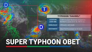 Saudel to develop into super typhoon inside PAR | ABS-CBN News
