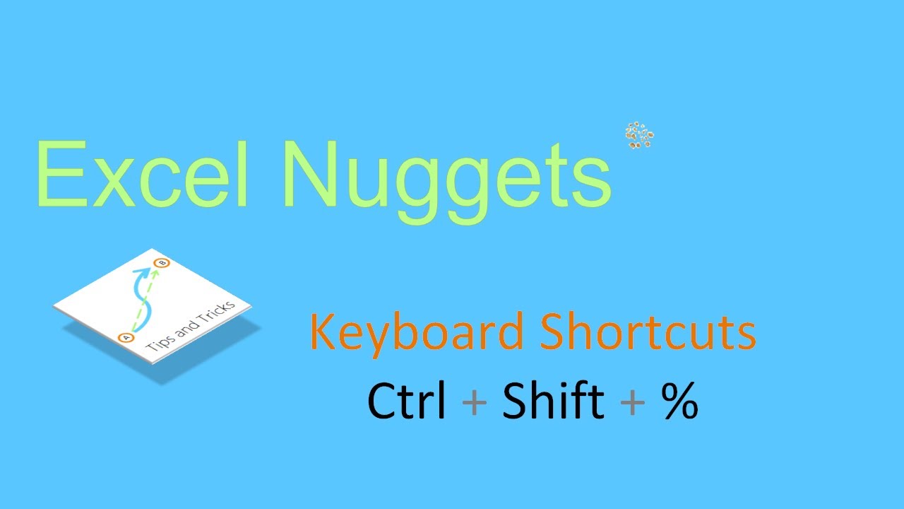 Excel 2010 Shortcut - Applying Percentage Number Format - Ctrl + Shift + %