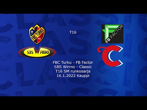 FBC Turku - FB Factor ja SBS Wirmo - Classic T16 SM 16.1.2022