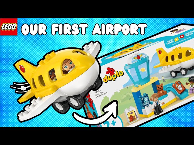 Vídeo relacionado con LEGO Duplo Mi Ciudad Primera Vez en el Aeropuerto - Juego Educativo para la Motricidad Fina con Avión de Juguete, 2 Figuras y Osito de Peluche - Regalo para Niños y Niñas de 2+ Años 10443