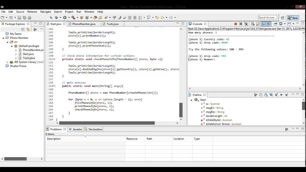 Phone Book Assignment - Java Programming