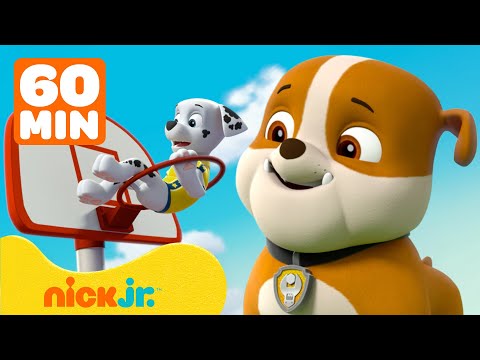 Patrulha Canina | Rubble e Patrulha Canina Correm para a Linha de Chegada e Jogam Esportes! | 1 Hora