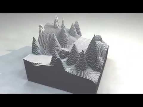 3D Pixels Animation Video