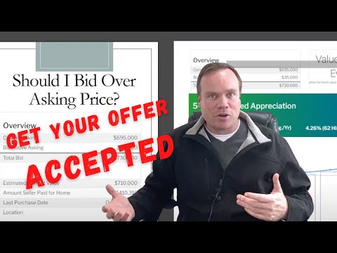 How much should I bid over the asking price when buying a home.  Get your offer accepted.
