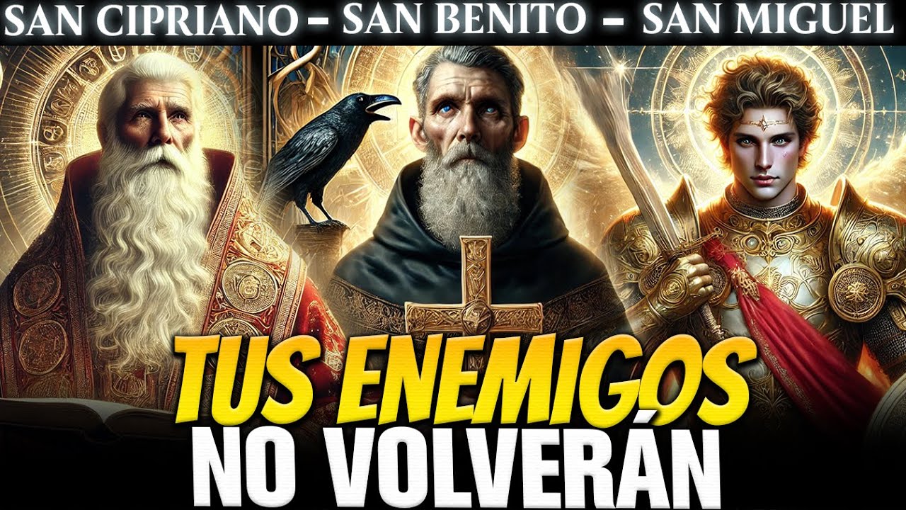 🔴 LOS ENEMIGOS NO PODRÁN SOPORTAR: ORACIÓN DE SAN BENITO, MIGUEL Y CIPRIANO CONTRA MALEFICIOS