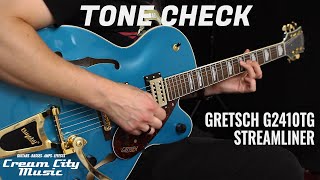 Video thumbnail for TONE CHECK: Gretsch G2410TG Streamliner Hollow Body Demo | No Talking by Cream City Music