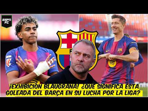 LAMINE YAMAL DESATÓ LA LOCURA en CAMP NOU. GOLEADA y LIDERATO del BARCELONA en LA LIGA | ESPN FC