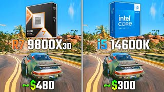 RYZEN 7 9800X3D vs INTEL i5-14600K | Test in 6 Games