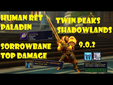 Human Ret Paladin PVP BG 9.0.2 [Shadowlands] - Top Damage with Sorrowbane!