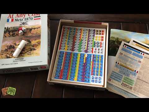 Unboxing: At Any Cost, Metz 1870 from GMT Games - The Players' Aid