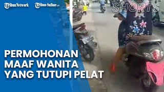 Permohonan Maaf Wanita yang Viral Gegara Tutupi Pelat Nomor Motor dengan Celana Dalam