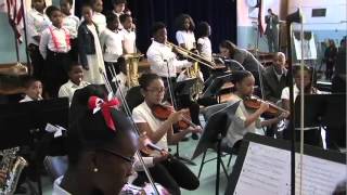 HSPVA Graduate Jason Moran performs with the MacGregor Elementary School Band