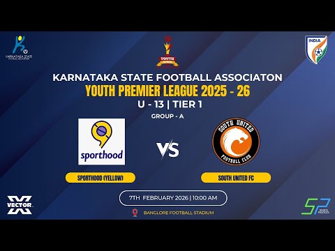 KSFA | YPL 2025 - 26 | U - 13 | TIER 1 | SPORTHOOD VS SOUTH UNITED | 07.02.26