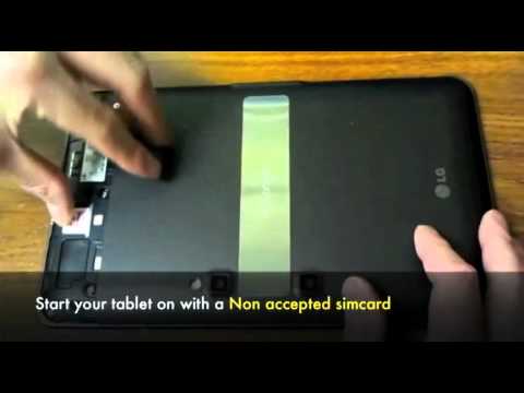 How to Unlock LG Optimus Pad LTE?