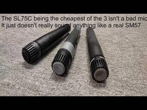 Behringer SL75 vs Subzero SZM-10 vs Shure SM57 on a Snare