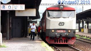 preview picture of video 'ČD 749.008 - Beroun, 23.7.2010'