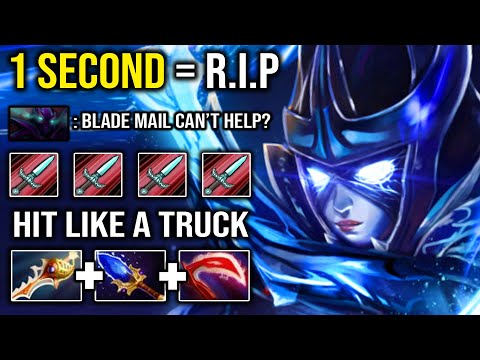 How to 100% Delete Any Hero in 1s Imba Crit Like a God 34 Armor Reduct Aghanim PA 1 Jump KO DotA 2