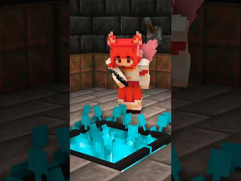 Forging the DIAMOND MINECART! #shorts