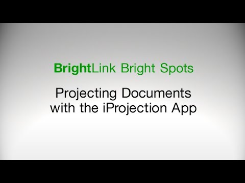How to Project Documents Using the Epson iProjection App