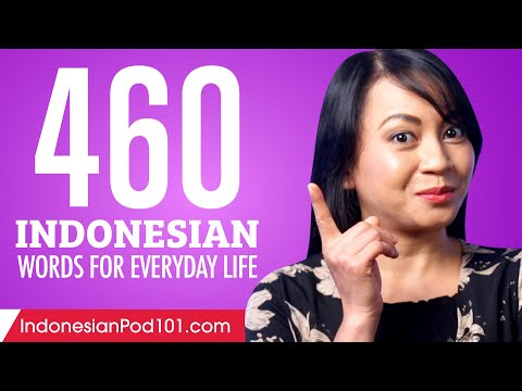 460 Indonesian Words for Everyday Life - Basic Vocabulary #23