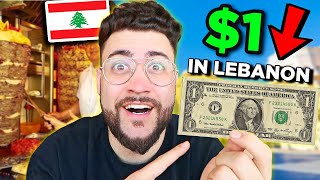 LIVING on $1 in LEBANON! (CHEAPEST COUNTRY)