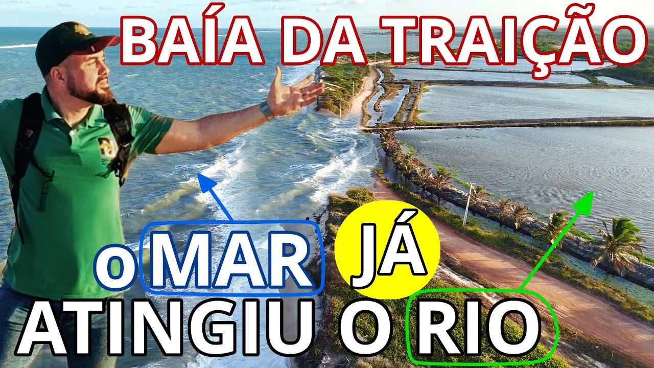 Descobri que o Mar JÁ se MISTUROU ao Rio da BAÍA DA TRAIÇÃO através de infiltração. Risco de COLAPSO