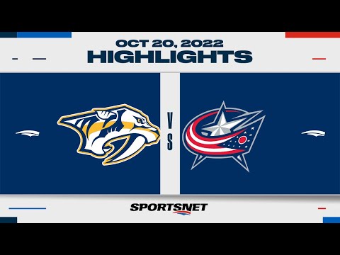 NHL Highlights | Predators vs. Blue Jackets - October 20, 2022