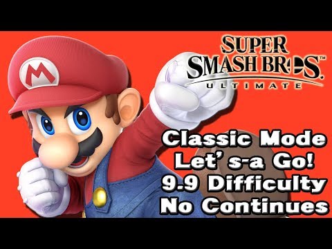 Super Smash Bros. Ultimate (Classic Mode 9.9 Intensity No Continues | Mario)