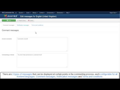 Ep. 26 - RSComments!- Joomla! Comment System - backend presentation