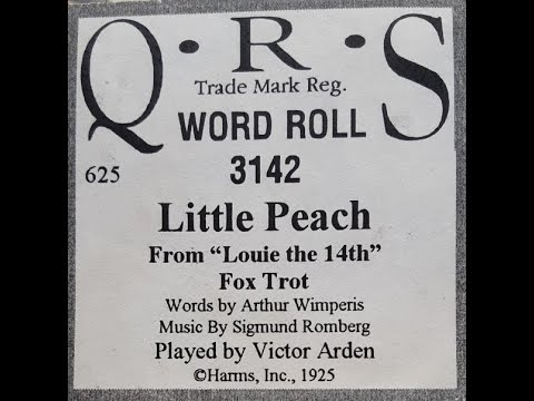 Little Peach - _Piano Roll, Victor Arden, 1925