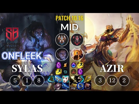 SB OnFleek Sylas vs Azir Mid - KR Patch 10.16