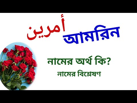 আমরিন নামের অর্থ কি | Amreen name meanings | What is the meanings of the name Amreen?
