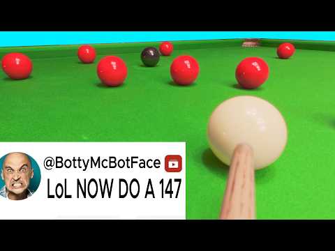 Snooker Maximum Break Headcam POV