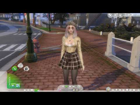 the sims 4 cc download dyed-hair female Veronyka Golban by Bonita100 Game Video Preview