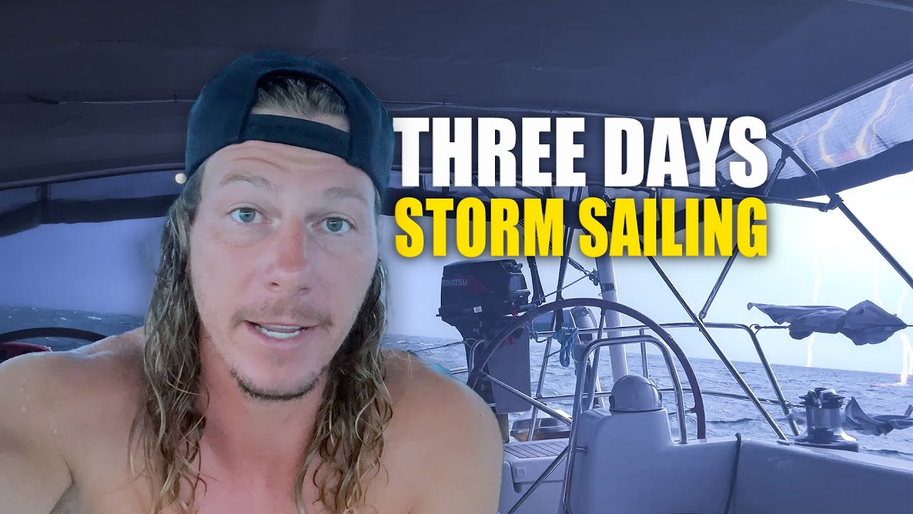 Crazy Offshore Solo Sail: 3 Days Battling Lightning and Storms! | Sailing Sunday Vlog. 264