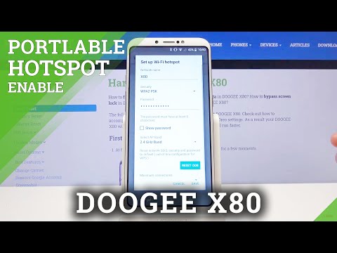 How to Create Portable Hotspot in Doogee X80 - Share Wireless Wi-Fi