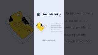 What does 'Biting the Bullet' actually mean? English Idioms Explained #idioms #learning #english