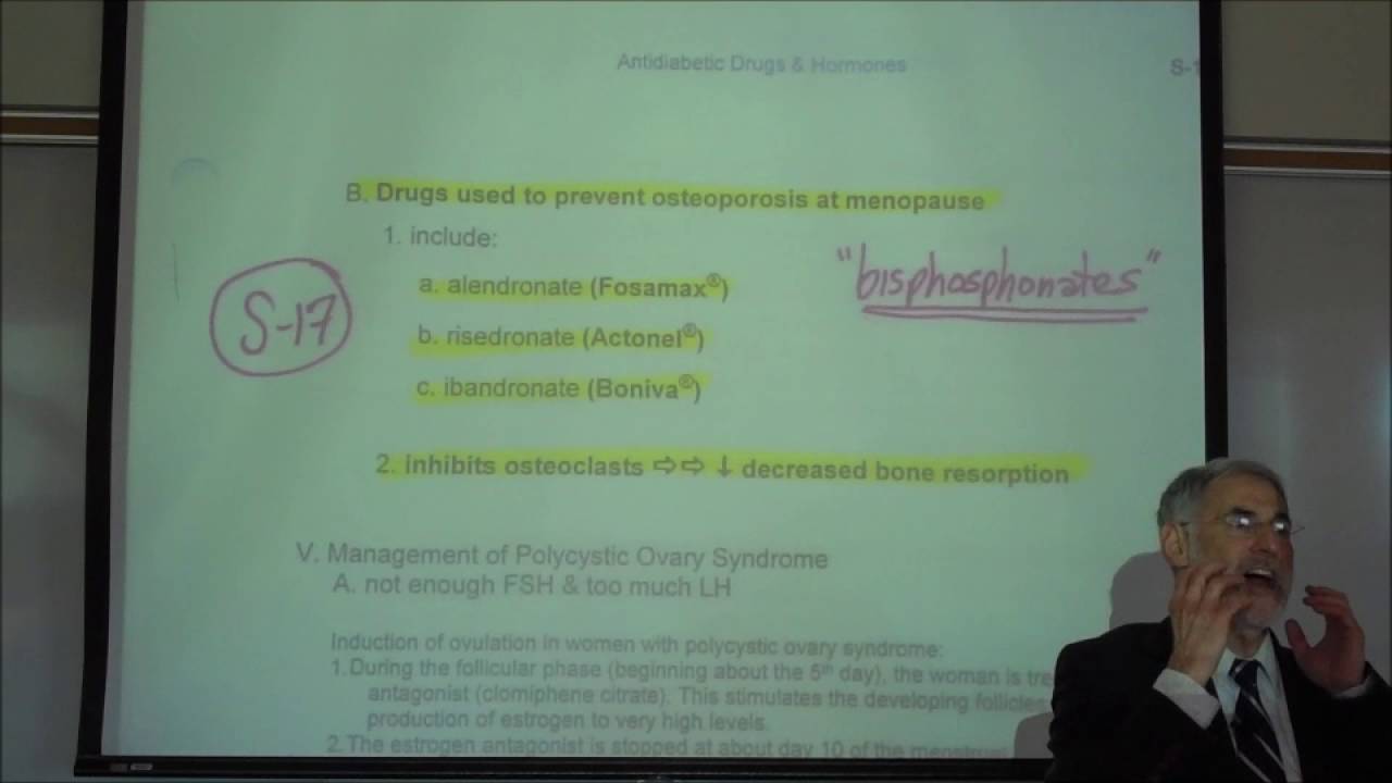 The Bisphosphonates Used in the Treatment of Osteoporosis by Professor Fink - YouTube