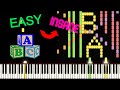 ABC Song Piano VERY EASY To VERY DIFFICULT INSANE