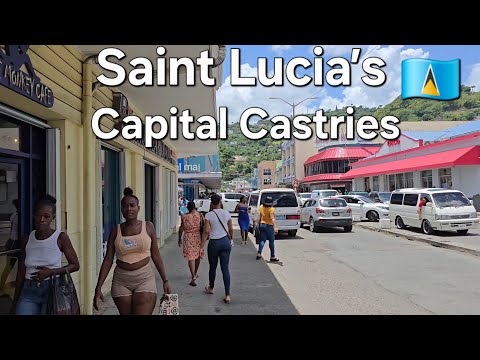 Walking Through Bridge Street, Castries | The Bustling Heart of St. Lucia 🇱🇨