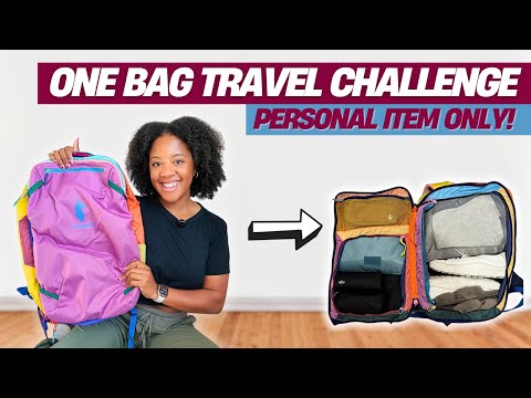One Bag Travel Challenge: Packing Light with a 28L Backpack