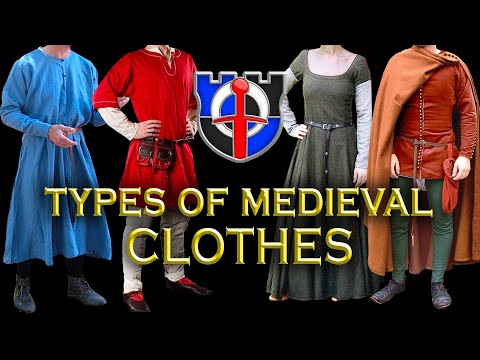 Most common types of MEDIEVAL CLOTHES or garments: MEDIEVAL MISCONCEPTIONS