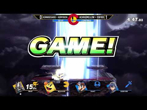 Elite Smash Friday #7 - AcaRa|Mellow + SSB100 Vs. IU|Moosesauce + IU|Myoozik - LSF