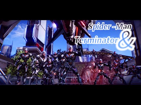 Spider - Man vs Terminator Army  Battle  /  Avengers Save The World !