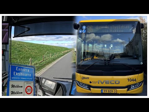 Qbuzz FRL Lijn 96 - Bolsward Bstn - Kop Afsluitdijk via Makkum