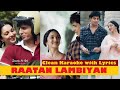 Raatan Lambiyan | Clean Karaoke with Hindi Lyrics | Shershaah | Jubin Nautiyal