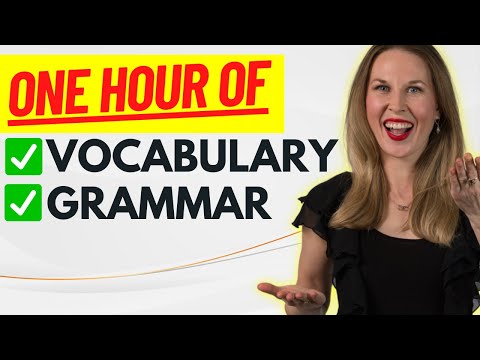 ONE HOUR ENGLISH LESSON - English Vocabulary and Grammar To Sound Fluent!