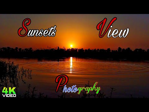 4K Sunset Timelapse Video || গ্রামের সুন্দর সূর্যাস্ত || Sudipta Handshots