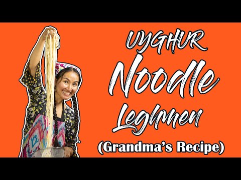 How to Make Hand-Pulled Noodles-Lagman, Grandmother's Recipe | Homemade Handmade Pasta | Uyghur Food