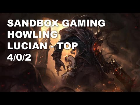 SANDBOX Gaming Howling Top Lucian vs Kayn - KR Challenger Patch 10.9
